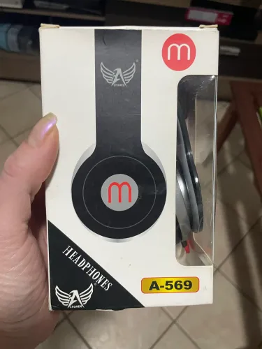 fone de ouvido (headphone) com fio da marca Altomex, modelo A-569,