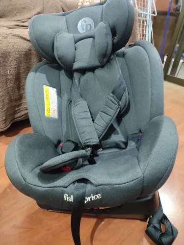 Cadeira infantil 0-36kgs - Rotacional Preta Fisher Price com isofix