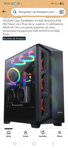 Gabinete Cougar Darkblader X5 rgb