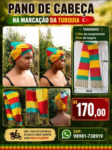 PANO DE CABEÇA DE CROCHÊ