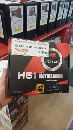 PLACA MÃE H61 1155 2 3 GERAÇÃO REDE GIGABIT