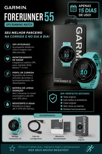 garmin forerunner 55 azul
