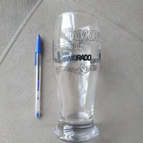 Copo de vidro grande Súper Namorado