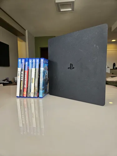 PS4 + 7 jogos + 1 controle | Excelente estado