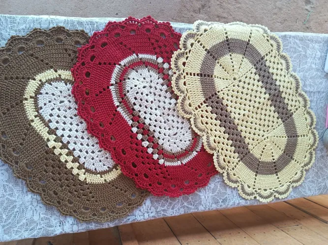 Tapetes de crochê 