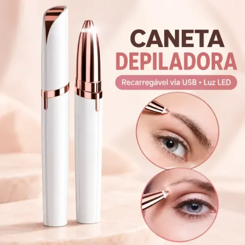 Mini Depilador Facial USB Recarregável com LED