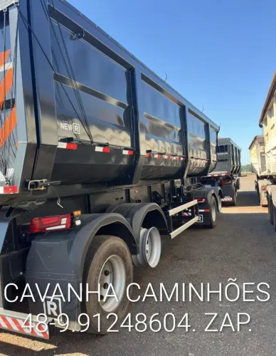 Rodocaçamba Randon 2026 Dolly Rebaixado Sem Pneus Lona Fácil Emplacada.