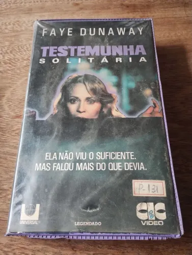 Filme em VHS Suspense - Testemunha Solitária ( Faye Dunaway )