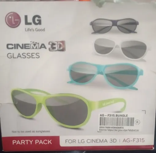 Kit Óculos LG Cinema 3D Party Pack AG-F315 - 4 Unidades (Coloridos)