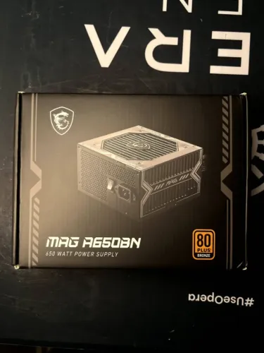 Fonte MSI MAG A650BN 650W 80 Plus Bronze - Nova
