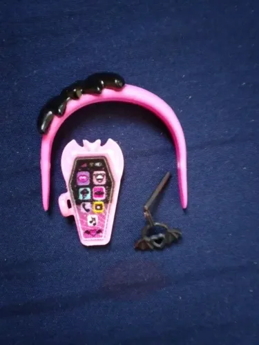 Acessórios Draculaura G3 - Tiara, Celular, Brinco