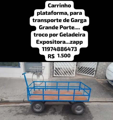 Carrinho Plataforma Transporte de Cargas