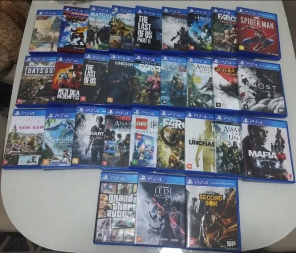 Lote 30 jogos incríveis Ps4, só vendo o lote todo, só jogão