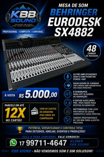 MESA DE SOM BEHRINGER EURODESK SX4882