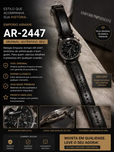 Relógio Empório Armani original!! Valor novo 1,600.00