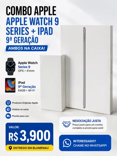 iPad 9 geração + Aplle watch