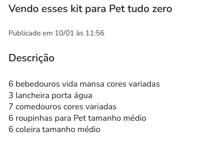 Tudo novo para levar hoje