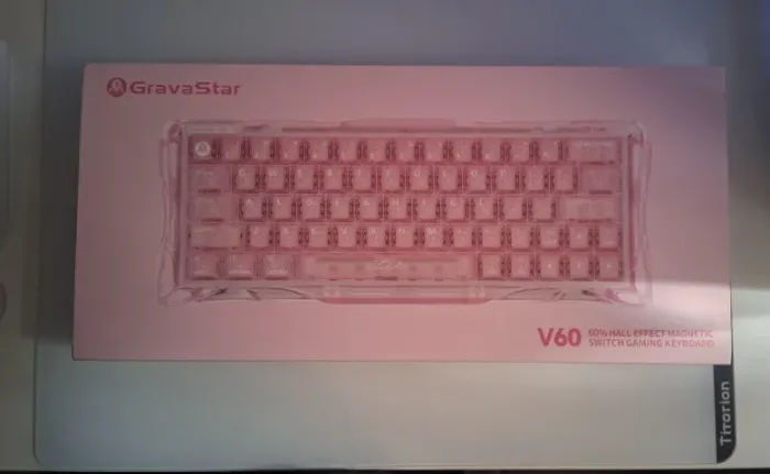 Teclado Gravastar Mercury V60 - Rose Crystal (Novo)