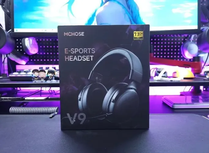 HEADSET GAMER V9 PRO BLACK SEM FIO WIRELESS 2.4GHZ BATERIA 2000MAH ESTRUTURA EM ALUMÍNIO