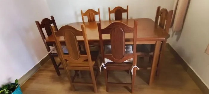 Conjunto de Mesa com cadeiras 6 Lugares