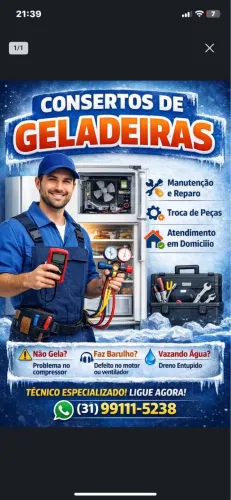 Conserto de Geladeiras e Freezer