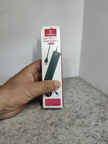 Hub Usb 2.0 Com 7 Portas Switch On/Off e Led Indicador