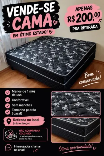 Vende se cama box com um mês de uso