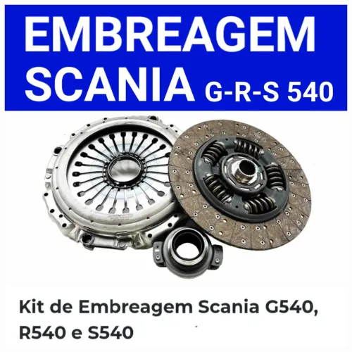 EMBREAGEM KIT PLATO / DISCO E ROLAMENTO  CAMINHÃO SCANIA  G 540  R 540  S 540 COM 430 m m