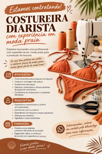 Procura-se Costureira diarista