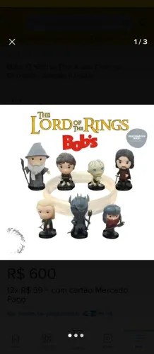 Coleção completa o senhor dos anéis bobs
