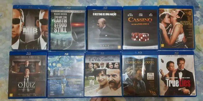 9 blu rays originais e mais um de brinde 