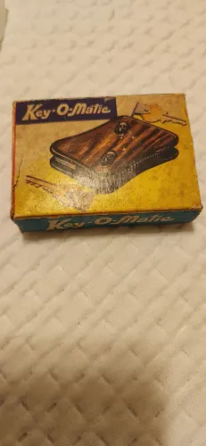 porta-chaves automático vintage Key-O-Matic antiguidade, chaveiro, retro, antigo