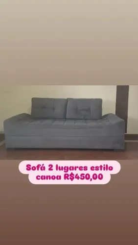 Sofá 2 lugares estilo canoa
