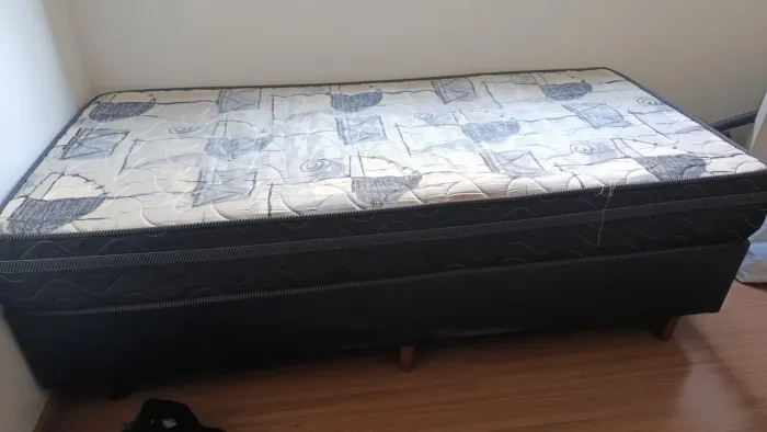 Cama box solteiro+colchao