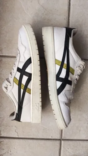 Tenis asics japan branco preto Usado 45/46 Br 13us