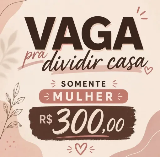 Vaga para quartos