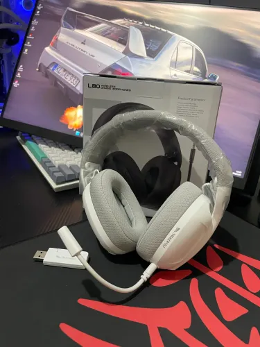 Headset Gamer Sem Fio SmallWolf L80 Branco