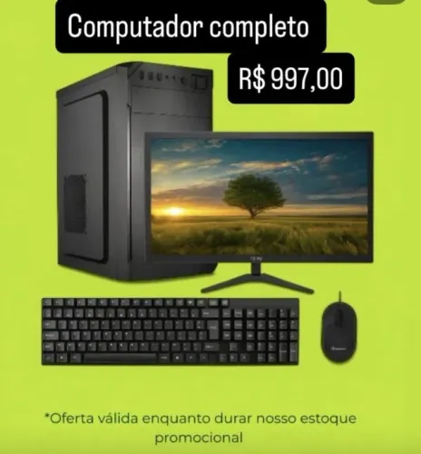 Computador NOVO, completo