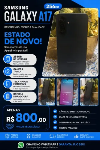 A17 , super novo de 256 gigas a venda