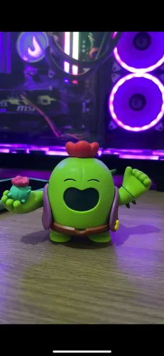 BONECO SPIKE BRAWL STARS EDIÇÃO LIMITADA