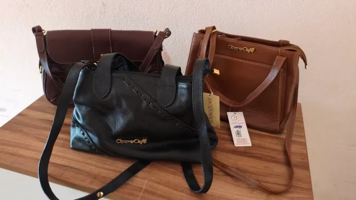 Bolsas Legítimo Couro Café