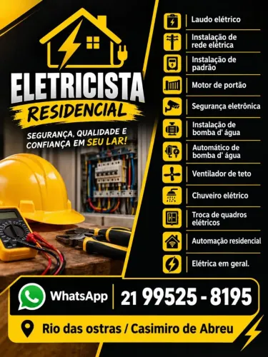 Eletricista residencial eletrotécnico