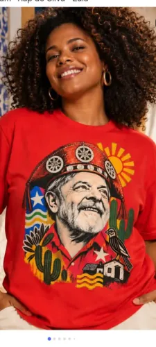 Camisa Lula Nordeste!Vamos Virar