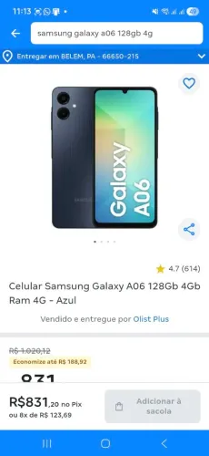 Vendo celular novo 