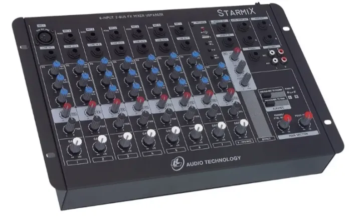 MESA DE SOM = 8 CANAIS STARMIX - USFX802R