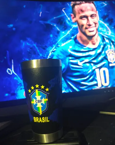 Copo Stanley Seleção Brasil 473ml 1ª Linha Alta Qualidade A Pronta Entrega