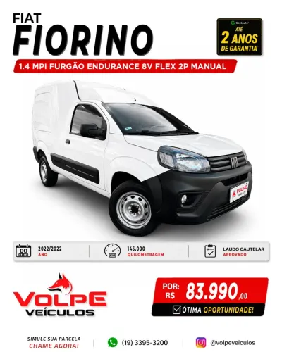 Fiat Fiorino Endurance EVO 1.4 Flex 8V 2P 2022