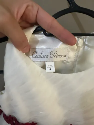 Vestido Infantil de Festa Couture Princess Tam. 4 - Elegante e Impecável