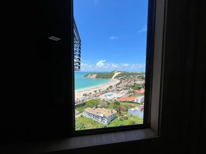 Apto Mobiliado com Linda Vista Mar Andar Alto