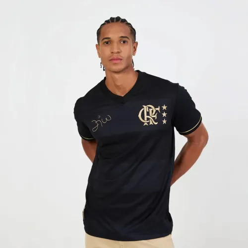 Camiseta Flamengo Volta Zico Braziline Masculina